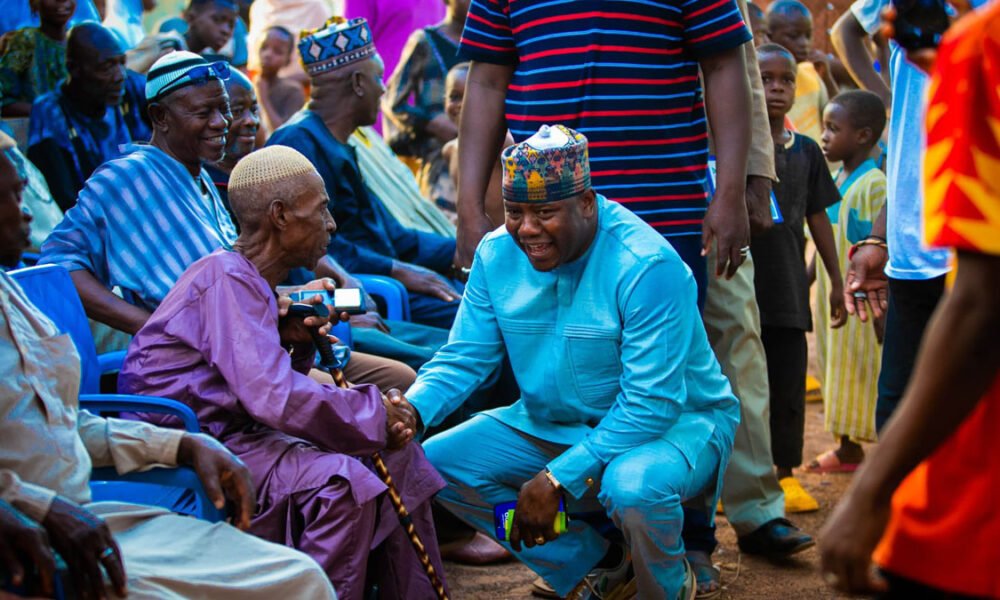 Farouk Aliu Mahama celebrates his 44th Birthday with a group of PWDs and widows, in Yendi.