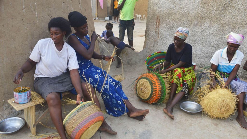 Making Bolgatanga Baskets