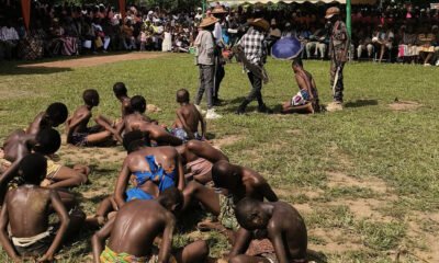 Slave Trade Re-enactment by pupils of Rovega Preparatory School.