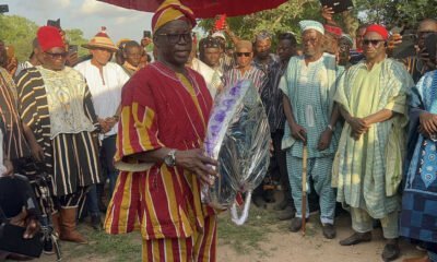 Upper-East-Regional-Minister laying wreath at Panafest 2025
