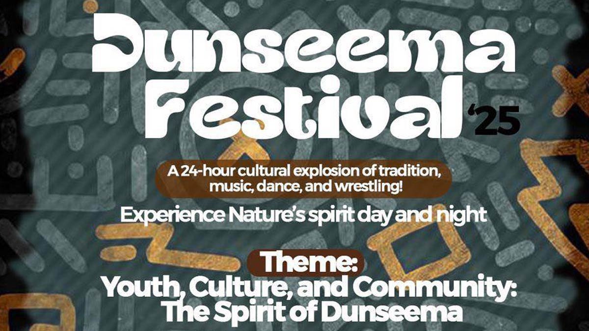 Dunseema Festival '25: 24-Hour Culture in Kandiga, Ghana 25 Traditional wrestling and crowd at Dunseema Festival in Kandiga, Ghana 2025