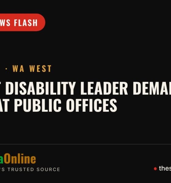 TheSavannaOnline news card: Wa West disability leader demands ramps at public offices