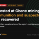 Savanna News Flash card: 16 arrested at Gbane mining site, ammunition and suspected drugs recovered