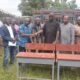 Officials hand over mono-desks at Gwollu, Sissala West