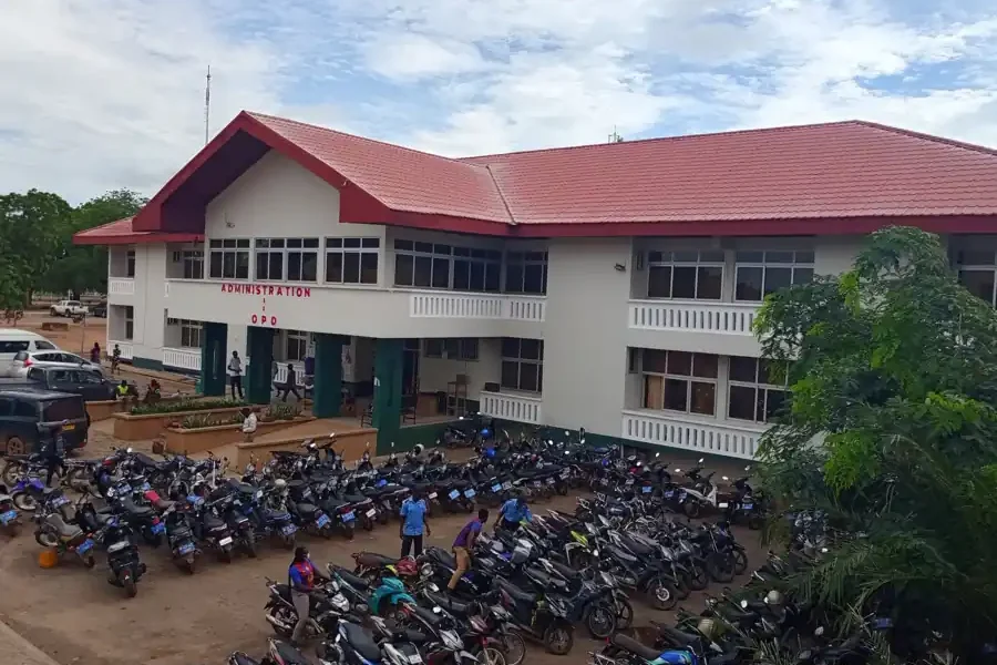 Administration and OPD block of the Upper East Regional Hospital in Bolgatanga