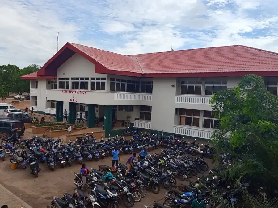 Administration and OPD block of the Upper East Regional Hospital in Bolgatanga